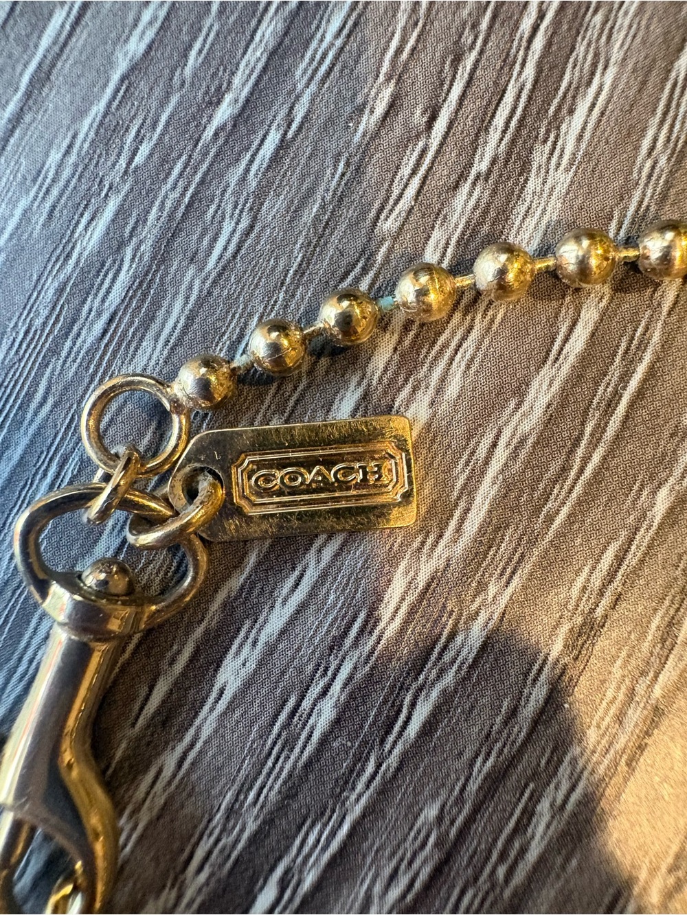 Vintage Coach Miranda Gold-Tone Signature C Medallion Pendant Chain Necklace - Picture 5 of 7